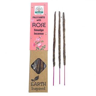 Incienso NAMASTE Orgánico Palo Santo con Rosas 25g.